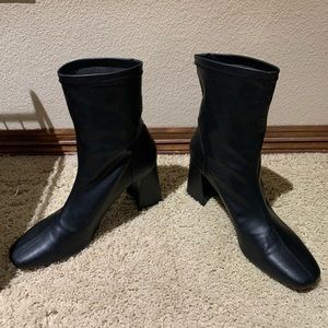 ASOS Bershka black ankle boots